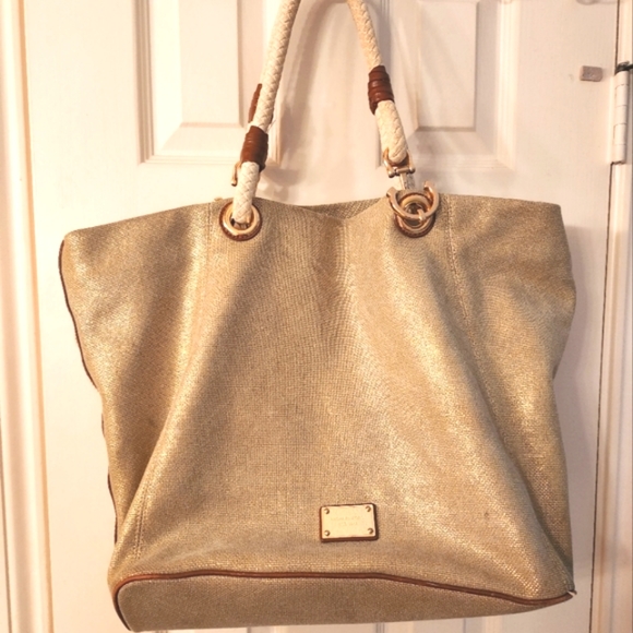 ××HP!!×× Michael Kors Nautical Gold Tote - Picture 2 of 16
